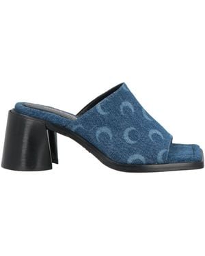 Marine Serre Sandals Textile Fibres - Blue