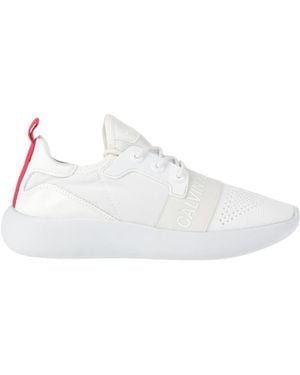 Calvin Klein Ivory Sneakers Textile Fibers - White