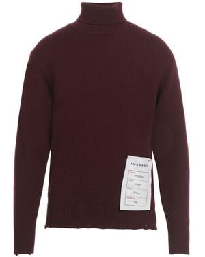 Amaranto Rollkragenpullover - Rot