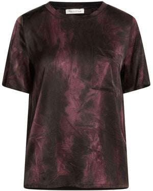 Manila Grace Burgundy Top Viscose, Elastane - Brown