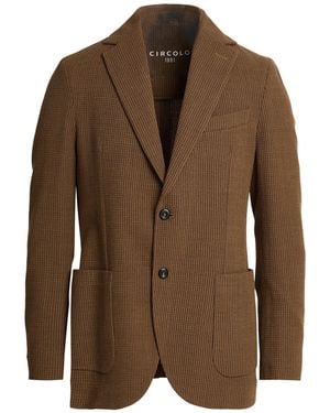 Circolo 1901 Khaki Blazer Virgin Wool, Elastane - Brown