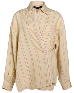 FEDERICO CINA Sand Shirt Ecovero Viscose, Polyester - Natural