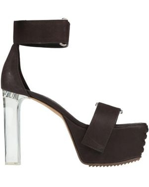 Rick Owens Sandals Leather - Black