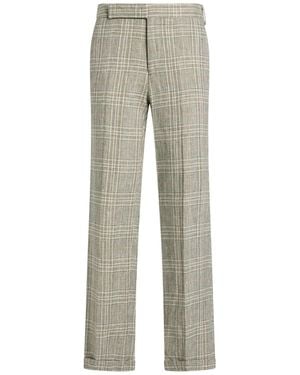 Lardini Trousers Linen, Viscose, Cotton, Nylon - Grey