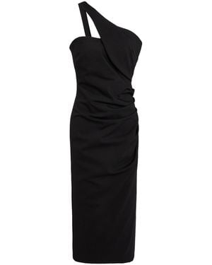 Essentiel Antwerp Midi Dress Polyamide, Elastane - Black