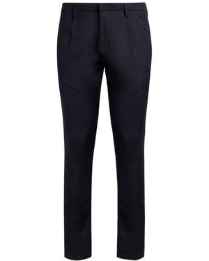 Dondup Midnight Pants Wool, Elastane - Blue