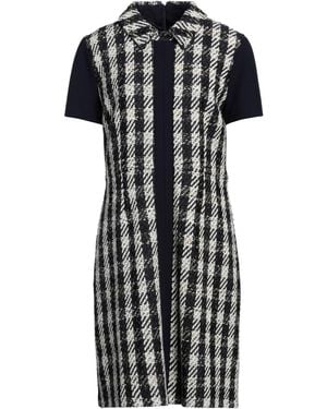 Paule Ka Midi Dress Cotton, Polyamide, Acrylic, Polyester, Wool - Black