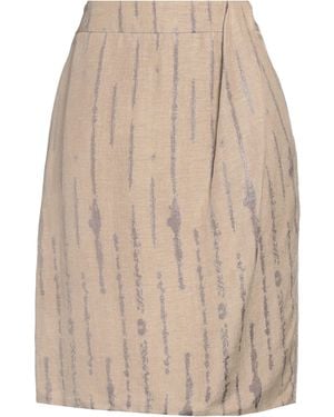 ESCADA Midi Skirt Linen, Silk, Polyamide - Natural