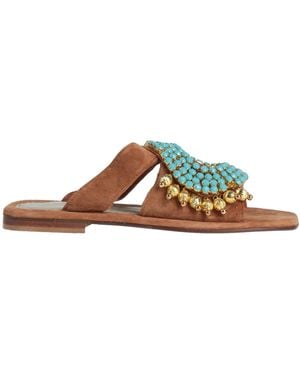 Elina Linardaki Sandals Leather - Natural