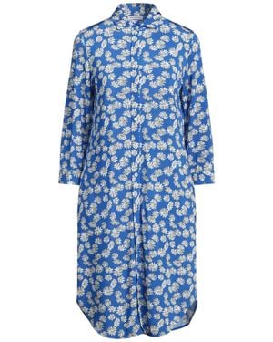 ROSSO35 Azure Mini Dress Viscose, Elastane - Blue