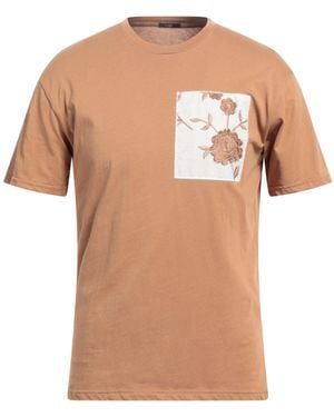 GRIFFAI Khaki T-Shirt Cotton - Natural