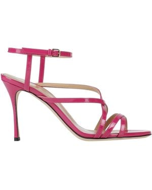 Sergio Rossi Fuchsia Sandals Leather - Pink