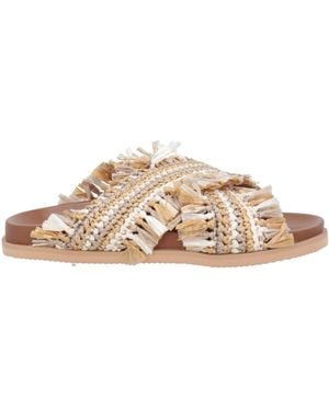 De Siena Sandals Textile Fibres - Natural