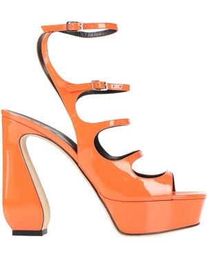 Sergio Rossi Sandals Leather - Orange