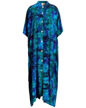 Sun Chaser Midi Dresses - Blue