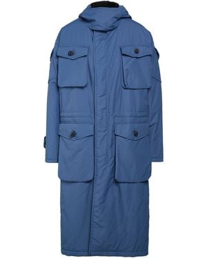 Kris Van Assche Overcoat & Trench Coat Nylon - Blue