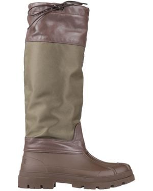 Celine Dark Boot Textile Fibers, Leather - Brown