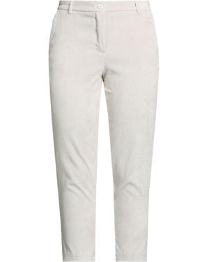 White Wise Cream Pants Polyester, Nylon - White