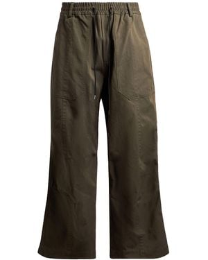 Isabel Benenato Pants Wool, Cotton, Polyester - Green