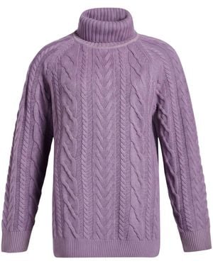 Moorer Rollkragenpullover - Lila