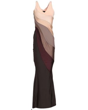 WEINSANTO Sand Maxi Dress Polyamide, Textile Fibers - Brown