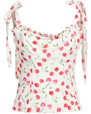 Mar De Margaritas Tops - White