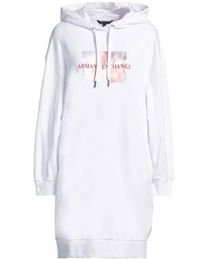 ARMANI EXCHANGE Mini Dress Cotton, Polyester, Elastomultiester, Elastane - White