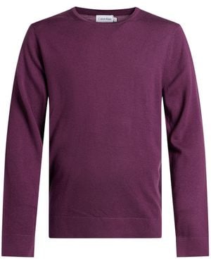 Calvin Klein Garnet Sweater Wool - Purple