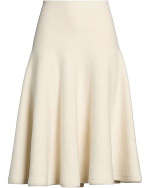 Alaïa Ivory Midi Skirt Cashmere, Wool, Polyamide, Elastane - Natural