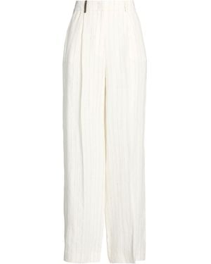 Peserico Pants Linen - White