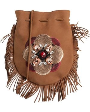 La DoubleJ Cross-Body Bag Leather - Brown