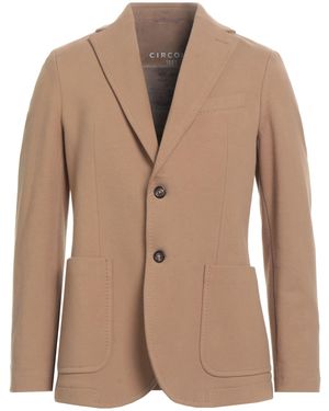 Circolo 1901 Camel Blazer Cotton, Elastane - Natural