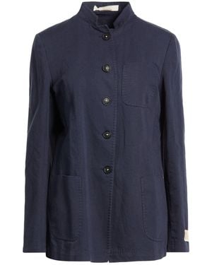 Massimo Alba Blazer Cotton, Linen - Blue
