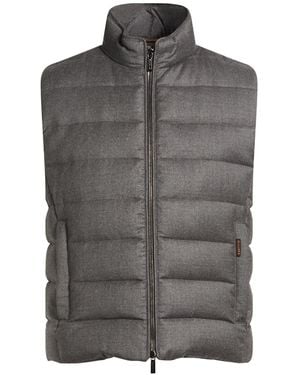 Moorer Vest Virgin Wool, Cashmere - Gray