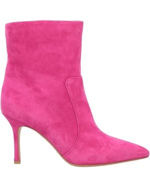 The Seller Fuchsia Ankle Boots Leather - Pink