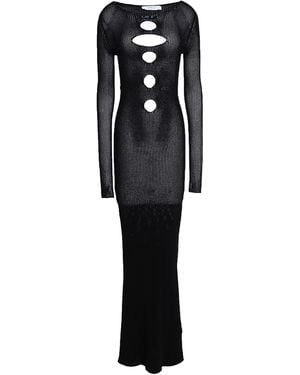 Off-White c/o Virgil Abloh Maxi Dress Viscose, Polyester - Black
