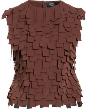 A.W.A.K.E. MODE Top Polyester, Polyurethane - Brown
