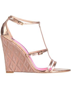 Elisabetta Franchi Sandals Leather - Pink