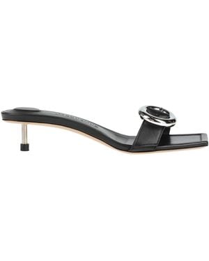 Jacquemus Sandals Leather - Black