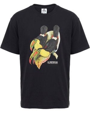 Nike T-Shirt Polyester, Cotton - Blue