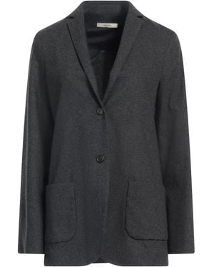 ODEEH Lead Blazer Polyester, Viscose, Wool, Elastane - Black