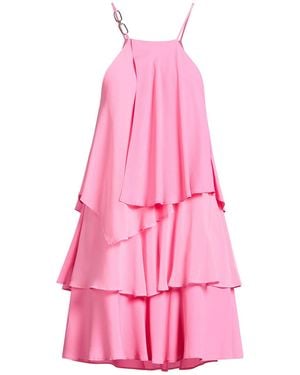 SIMONA CORSELLINI Mini Dress Acetate, Silk - Pink