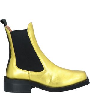 Ganni Ankle Boots - Yellow