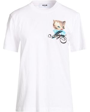 MSGM Camiseta - Blanco