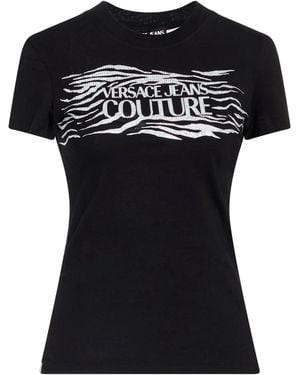 Versace Jeans Couture T-Shirt Cotton, Elastane - Black