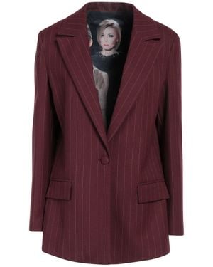 Cristinaeffe Burgundy Blazer Polyester, Viscose, Elastane - Purple