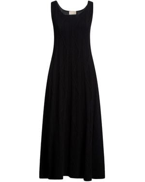 Drumohr Maxi Dress Cashmere - Black