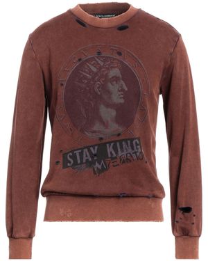 Dolce & Gabbana Sweatshirt Cotton - Brown