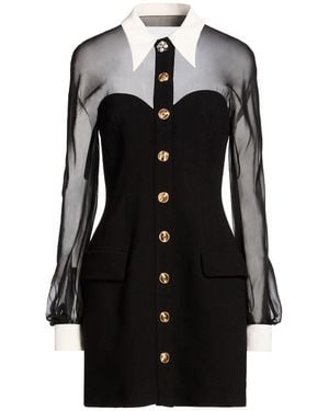 Versace Mini Dress Virgin Wool, Polyamide, Elastane - Black