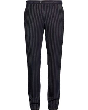 Etro Midnight Pants Wool, Viscose, Cotton - Blue
